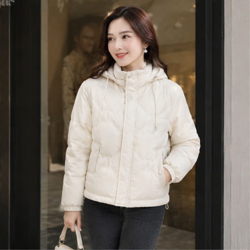 Áo phao lông vũ nữ siêu nhẹ giữ ấm mùa đông - Ảnh 2