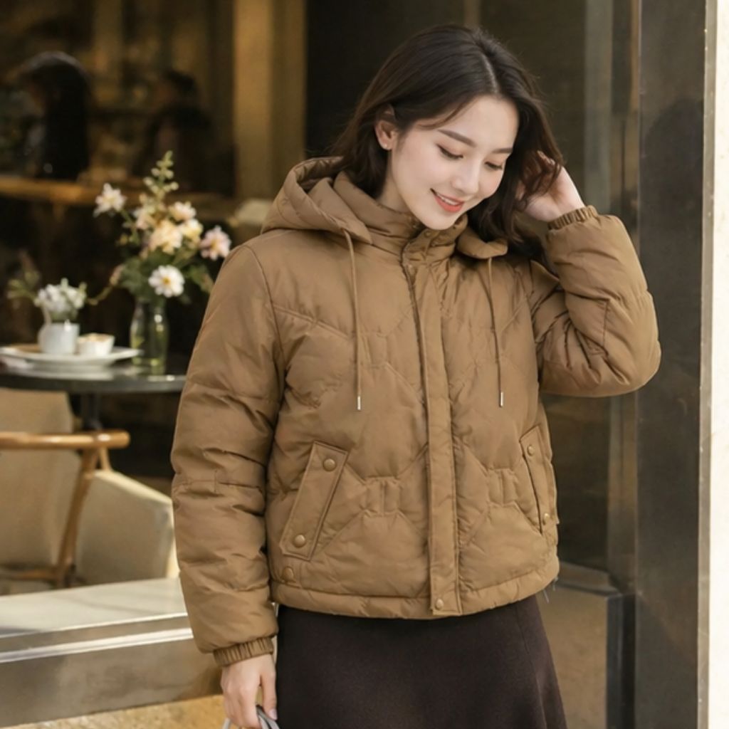 Áo phao lông vũ nữ siêu nhẹ giữ ấm mùa đông - Ảnh 3