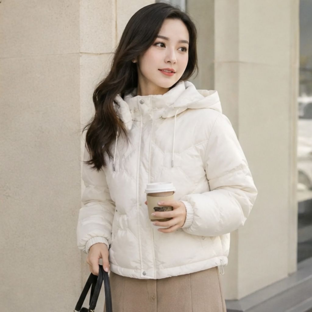 Áo phao lông vũ nữ siêu nhẹ giữ ấm mùa đông - Ảnh 4