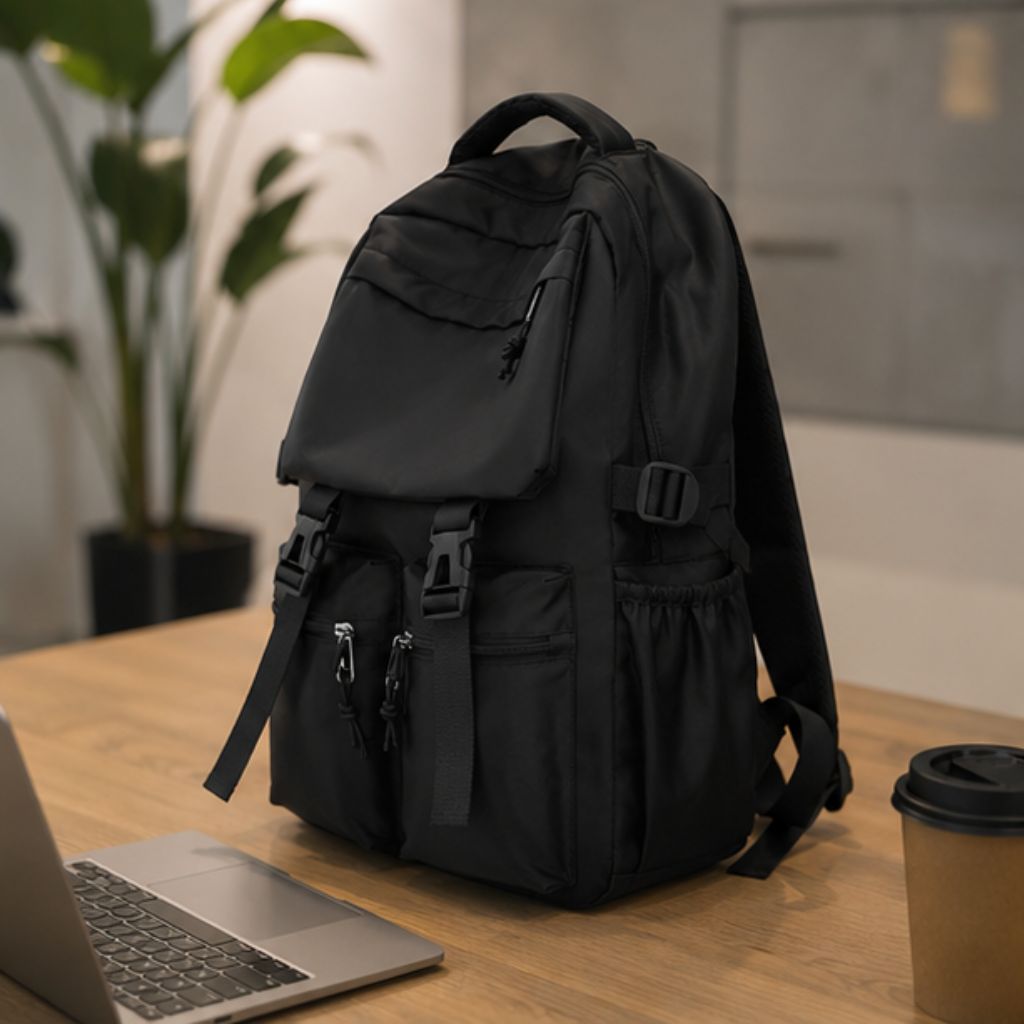 Ba lô laptop nam nữ dung tích lớn nhiều ngăn chống thấm nước - Ảnh 3