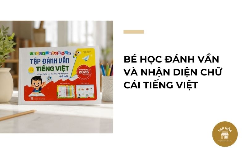 Bé học đánh vần và nhận diện chữ cái tiếng Việt