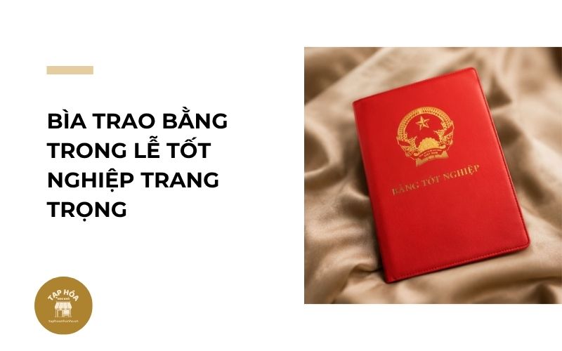 Bìa trao bằng trong lễ tốt nghiệp trang trọng