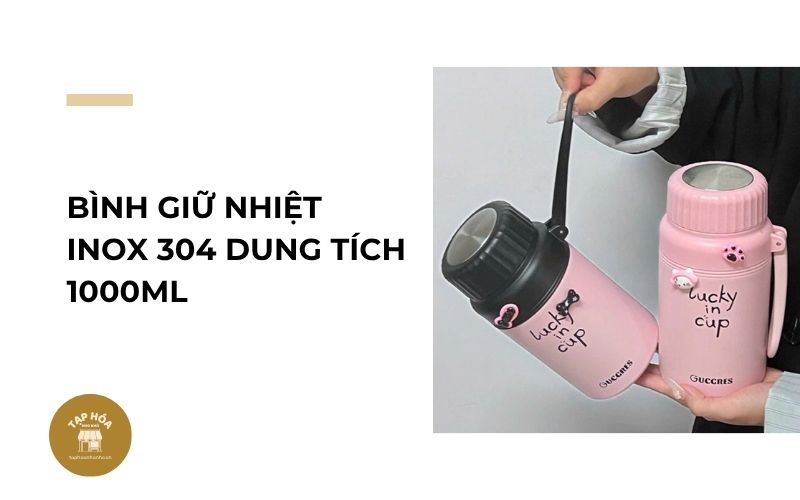 Bình giữ nhiệt inox 304 dung tích 1000ml