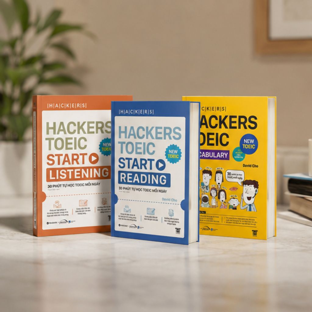 Bộ sách Hackers TOEIC Start cho người mới học mục tiêu 400+