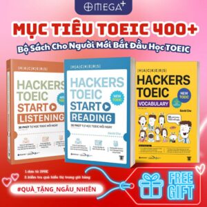 Bộ sách Hackers TOEIC Start cho người mới học mục tiêu 400+