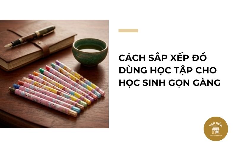 Cách sắp xếp đồ dùng học tập cho học sinh gọn gàng