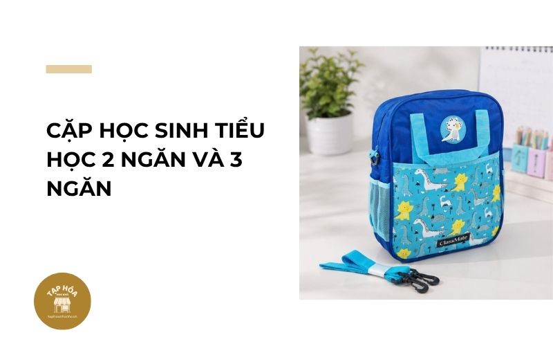 Cặp học sinh tiểu học 2 ngăn và 3 ngăn
