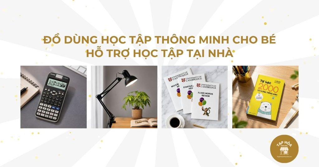 Đồ dùng học tập thông minh cho bé hỗ trợ học tập tại nhà
