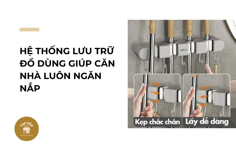 Hệ thống lưu trữ đồ dùng giúp căn nhà luôn ngăn nắp