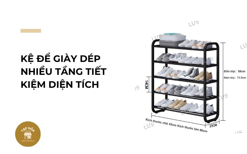 Kệ để giày dép nhiều tầng tiết kiệm diện tích