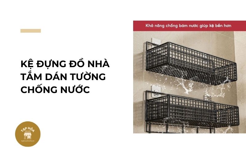 Kệ đựng đồ nhà tắm dán tường chống nước