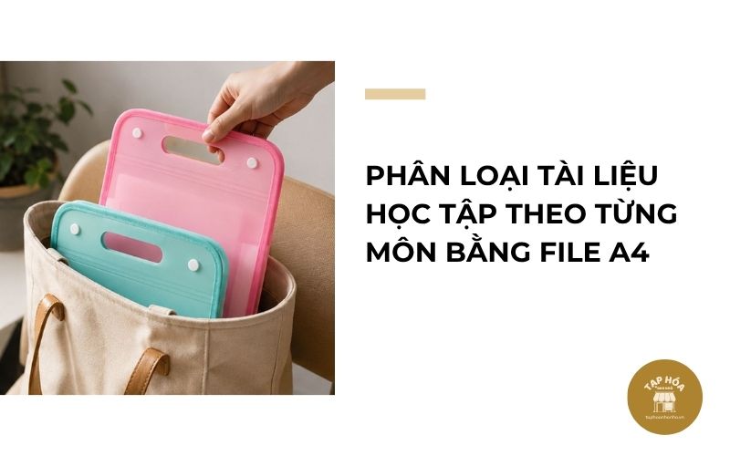 Phân loại tài liệu học tập theo từng môn bằng file A4