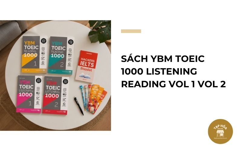 Sách YBM TOEIC 1000 Listening Reading Vol 1 Vol 2