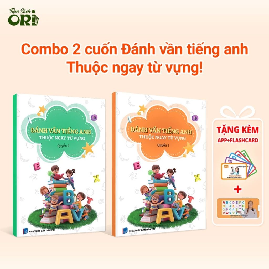 Sách đánh vần tiếng Anh kèm flashcard giúp thuộc từ vựng dễ dàng
