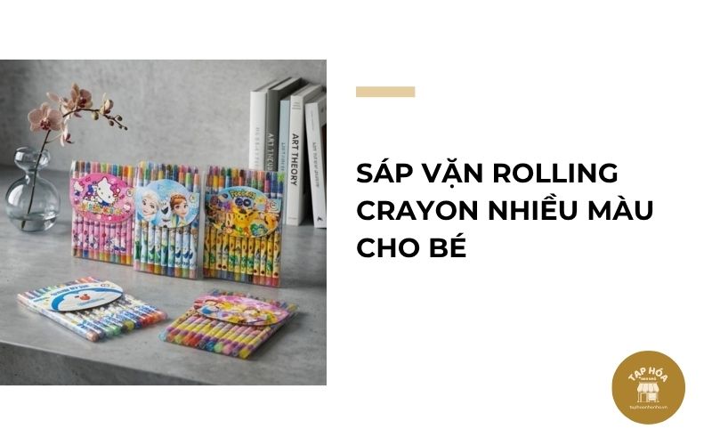 Sáp vặn Rolling Crayon nhiều màu cho bé