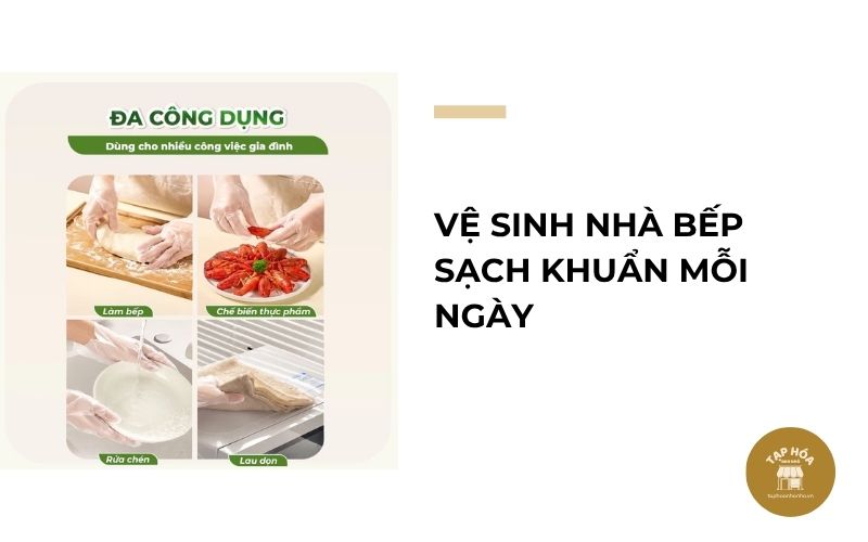 Vệ sinh nhà bếp sạch khuẩn mỗi ngày