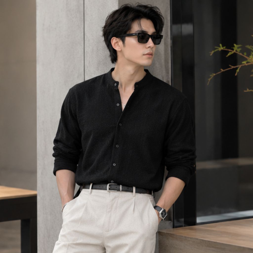 Áo cardigan nam dài tay len tăm cao cấp thu đông dễ phối đồ - Ảnh 2
