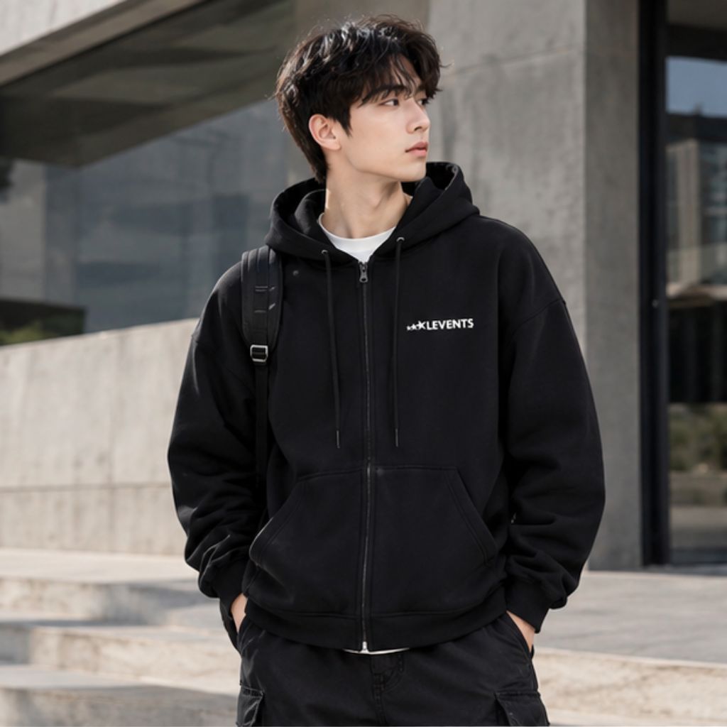 Áo hoodie Levents 3 Sao form oversize nỉ lông cáo siêu ấm - Ảnh 2