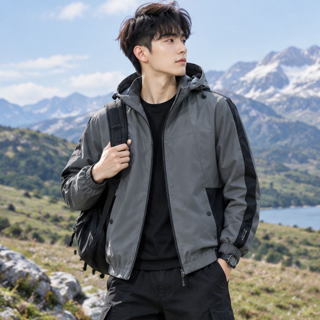 Áo khoác giữ nhiệt nam chống gió chống nước size M-5XL - Ảnh 2