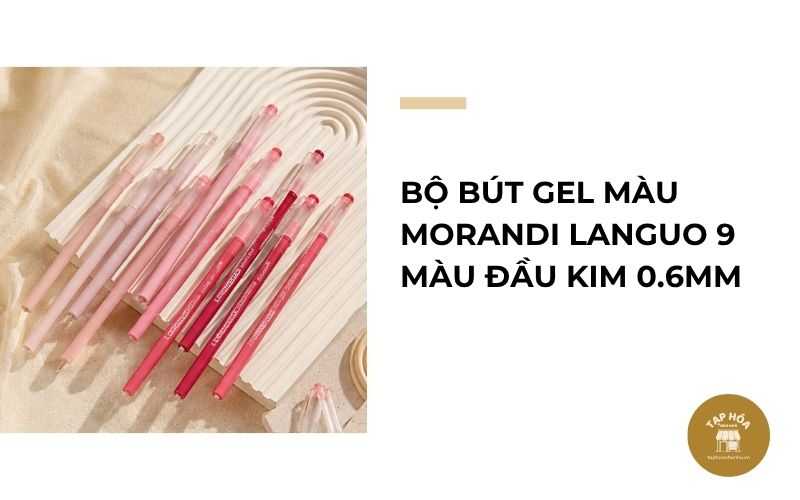 Bộ bút gel màu Morandi Languo 9 màu đầu kim 0.6mm
