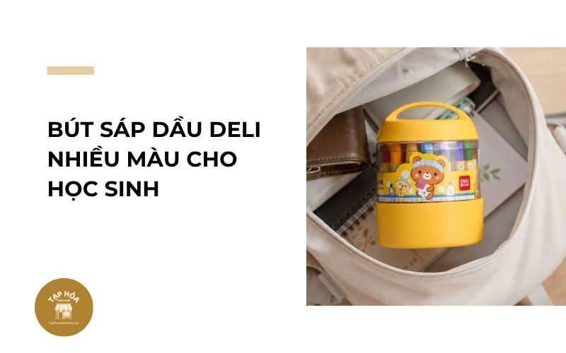 Bút sáp dầu Deli nhiều màu cho học sinh