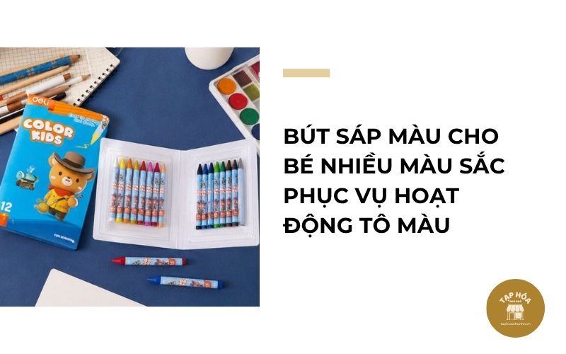 Bút sáp màu cho bé nhiều màu sắc phục vụ hoạt động tô màu