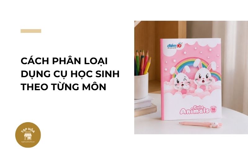 Cách phân loại dụng cụ học sinh theo từng môn