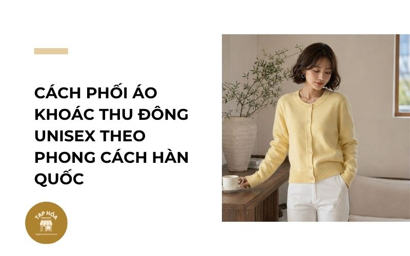 Cách phối áo khoác thu đông unisex theo phong cách Hàn Quốc