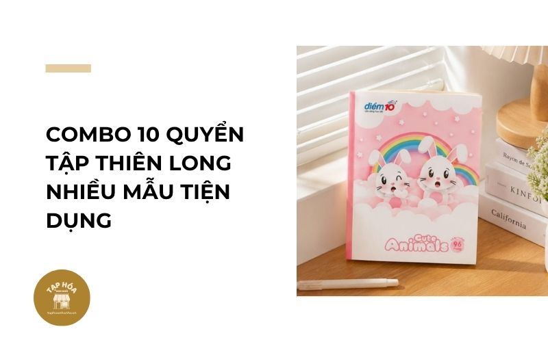 Combo 10 quyển tập Thiên Long nhiều mẫu tiện dụng