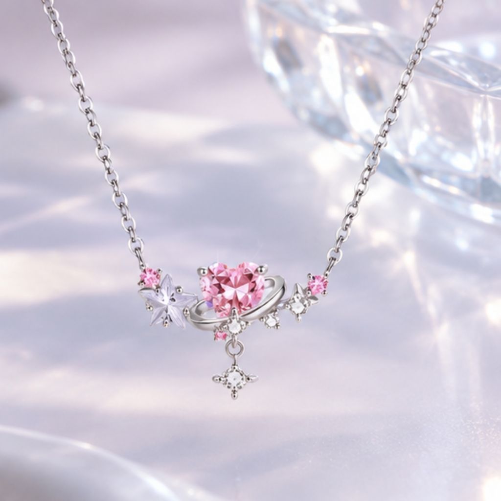 Dây chuyền nữ DECOCO ACC GRACE đính đá lấp lánh sang trọng - Ảnh 3