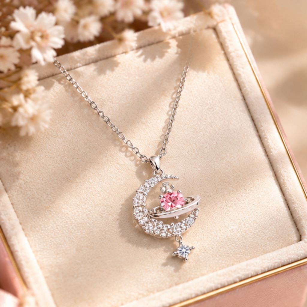 Dây chuyền nữ DECOCO ACC GRACE đính đá lấp lánh sang trọng - Ảnh 2