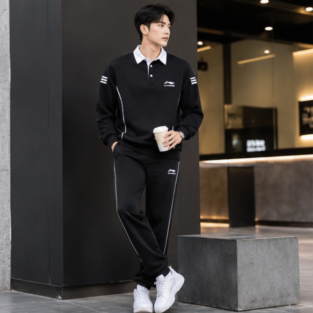 Đồ bộ thể thao nam thu đông cotton umi form đẹp, năng động - Ảnh 4