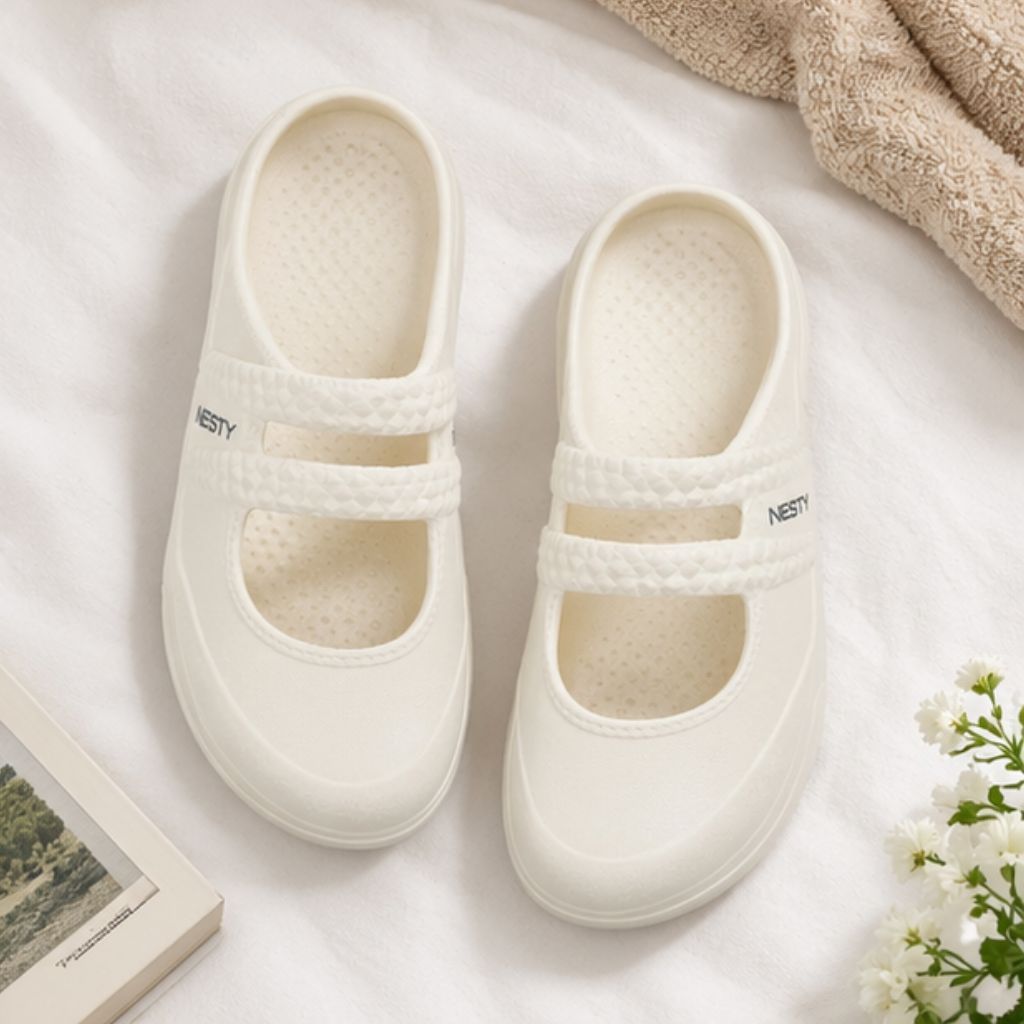 Giày búp bê nữ đế bằng NESTY EVA nguyên sinh êm nhẹ - Ảnh 4