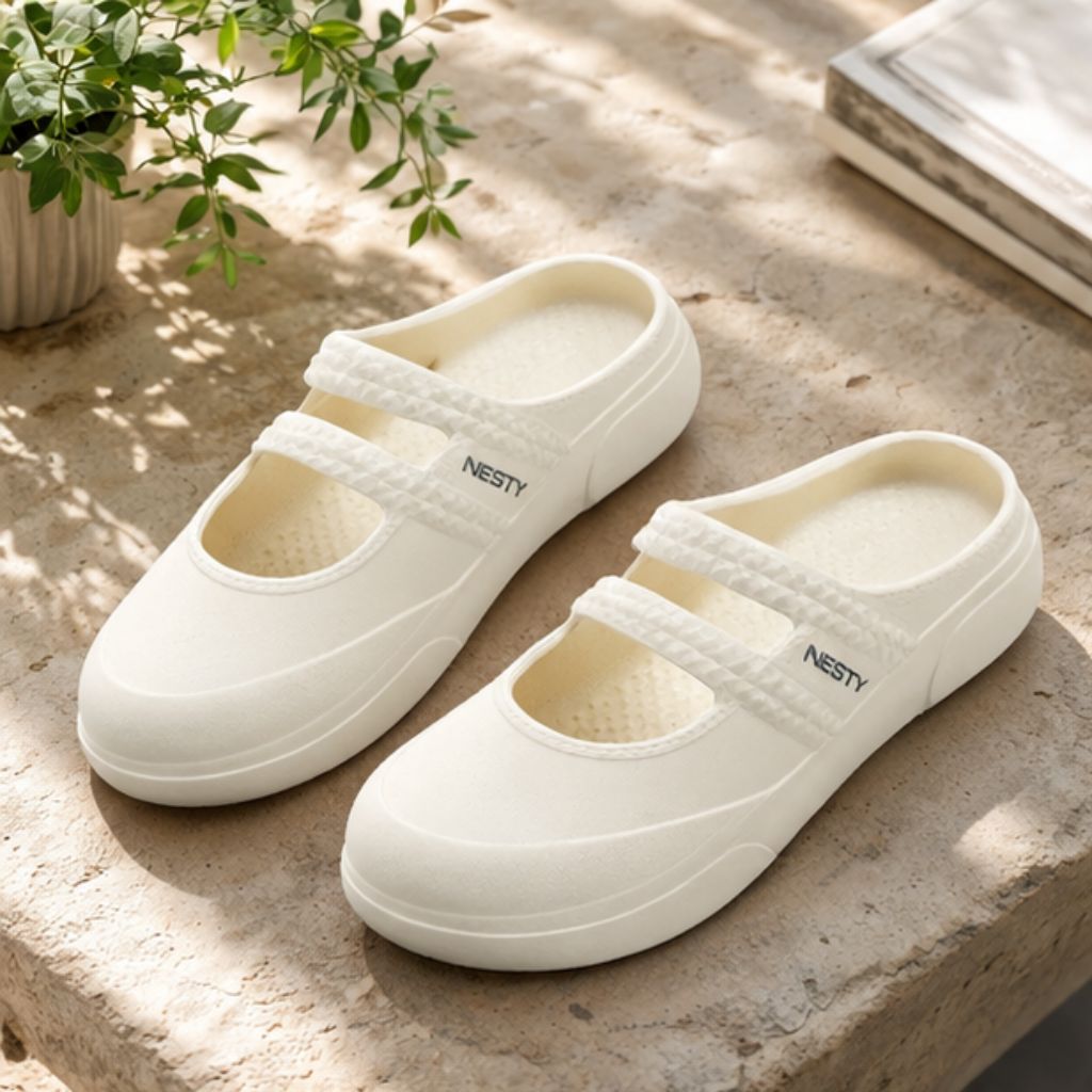 Giày búp bê nữ đế bằng NESTY EVA nguyên sinh êm nhẹ - Ảnh 2