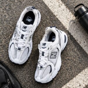 Giày sneaker NB530 nam nữ trắng bạc basic dễ phối đồ trẻ trung