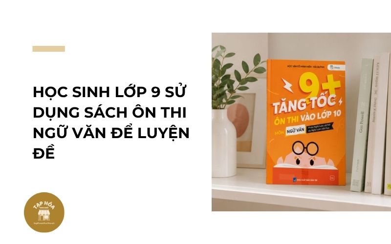 Học sinh lớp 9 sử dụng sách ôn thi Ngữ Văn để luyện đề
