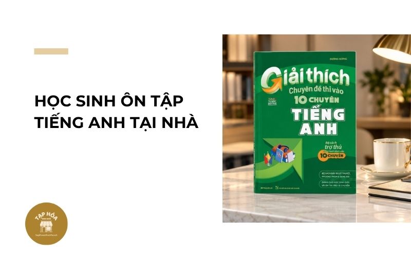 Học sinh ôn tập tiếng Anh tại nhà