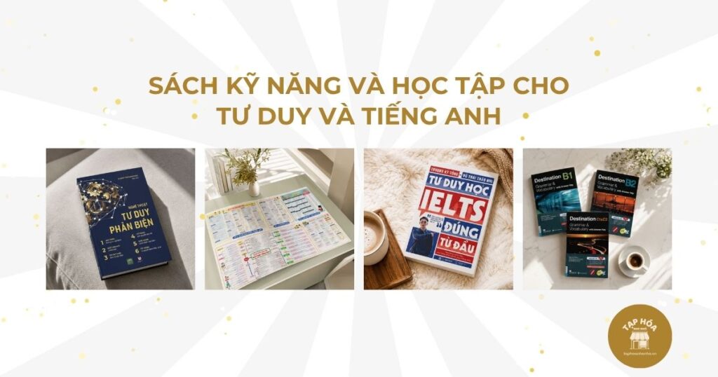 Sách kỹ năng và học tập cho tư duy và tiếng Anh