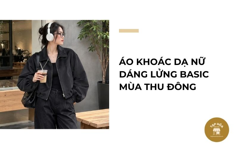 Áo khoác dạ nữ dáng lửng basic mùa thu đông