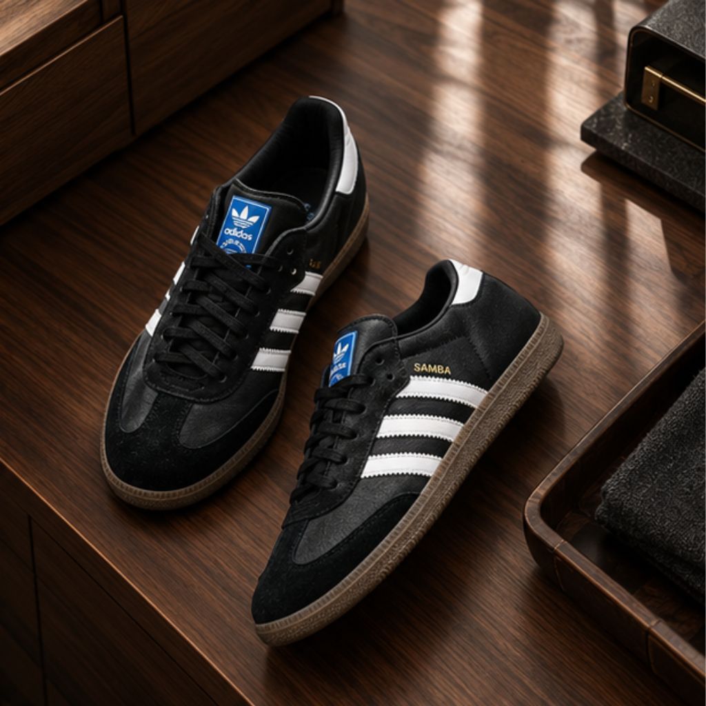 Giày Adidas Samba White Pink da mềm đế cao su êm chân - Ảnh 2