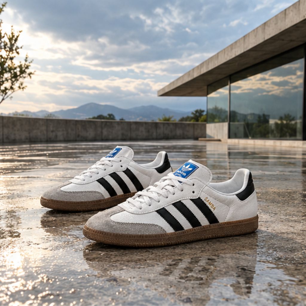 Giày Adidas Samba White Pink da mềm đế cao su êm chân - Ảnh 3