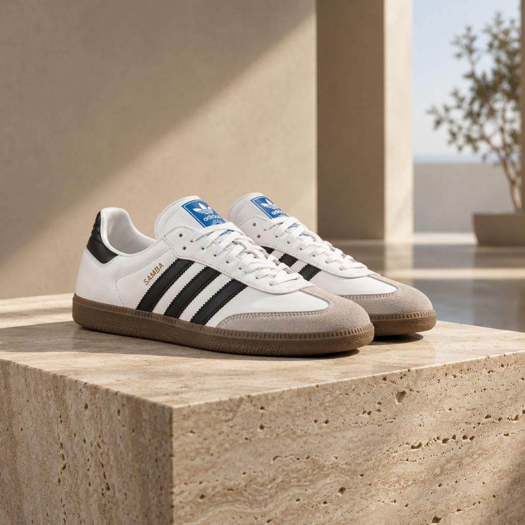 Giày Adidas Samba White Pink da mềm đế cao su êm chân