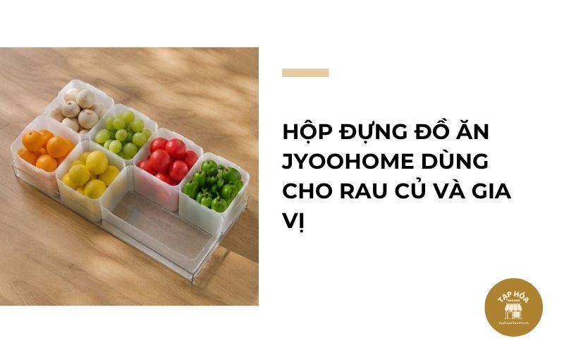 Hộp đựng đồ ăn JYoohome dùng cho rau củ và gia vị