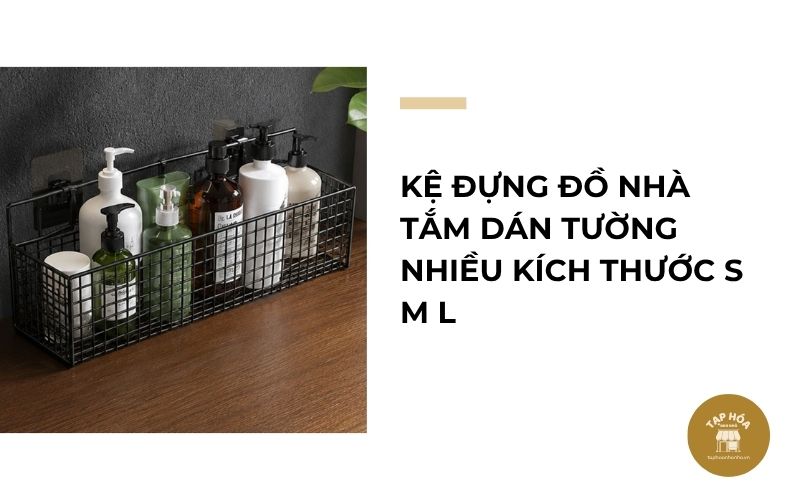 Kệ đựng đồ nhà tắm dán tường nhiều kích thước S M L