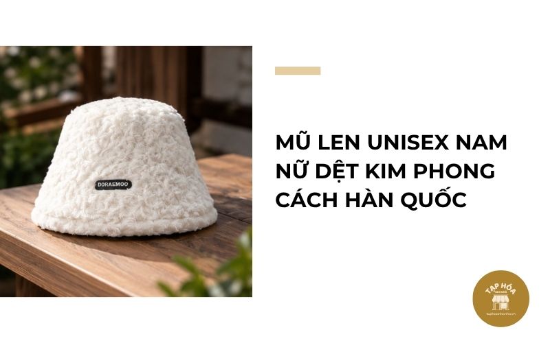Mũ len unisex nam nữ dệt kim phong cách Hàn Quốc