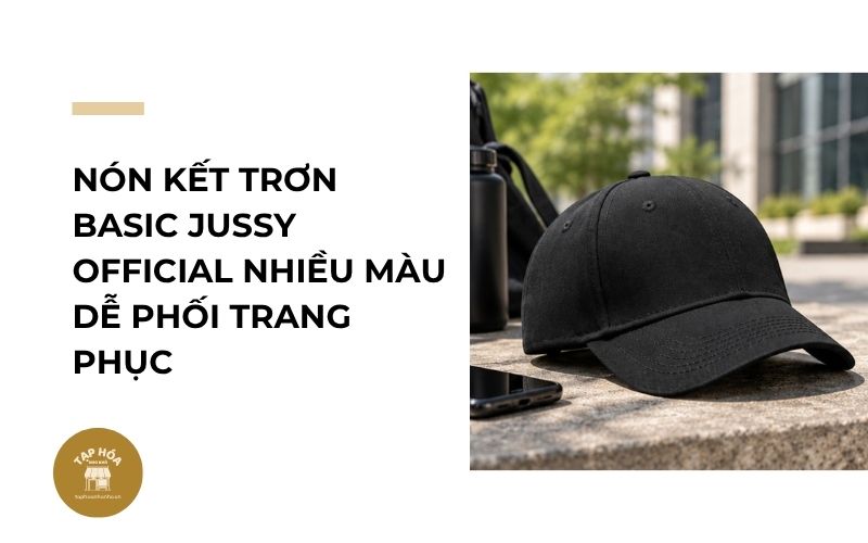 Nón kết trơn basic Jussy Official nhiều màu dễ phối trang phục