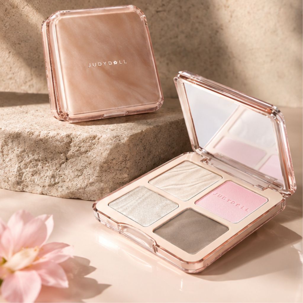 Phấn bắt sáng tạo khối Judydoll 4 ô Highlight Contour 8.5g - Ảnh 4
