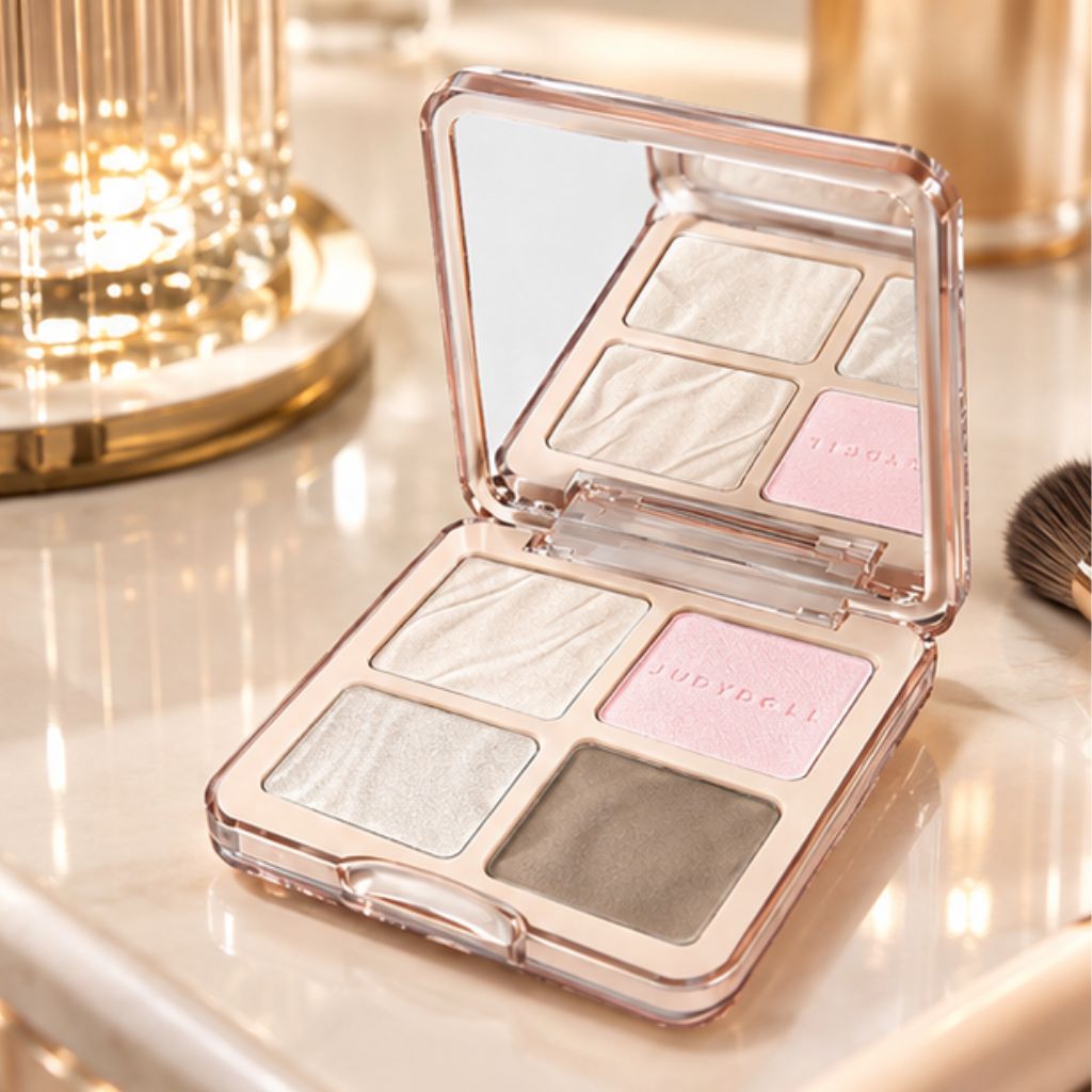 Phấn bắt sáng tạo khối Judydoll 4 ô Highlight Contour 8.5g