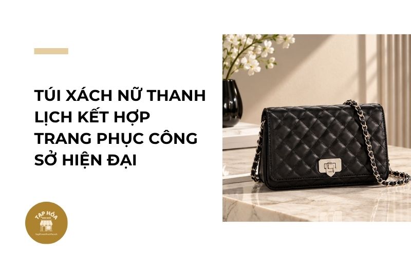 Túi xách nữ thanh lịch kết hợp trang phục công sở hiện đại